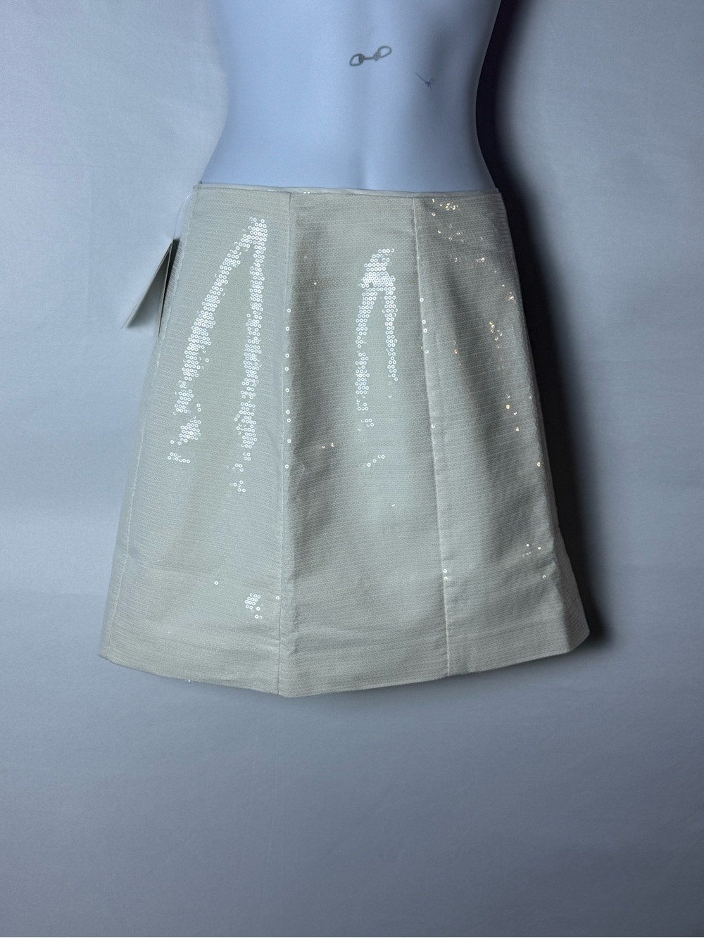 a new day Ivory Sequin A-Line Mini Skirt